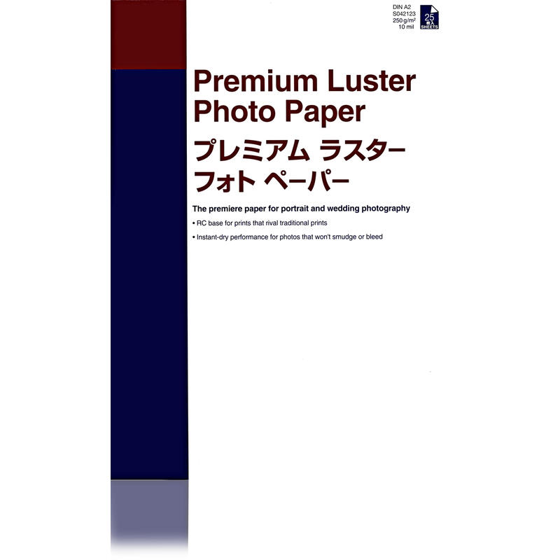 Original epson papel inkjet fotografico luster premium a2 240gr 25 hojas