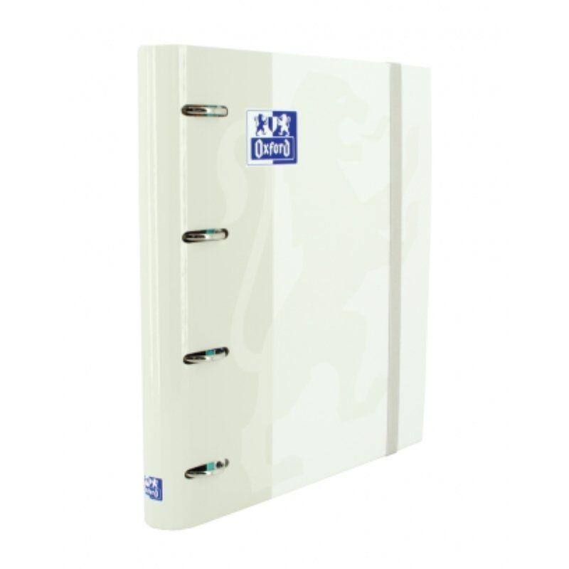 Oxford carpeta 4 anillas classic europeanbinder c/ recambio 100h 5×5 a4+ blanco