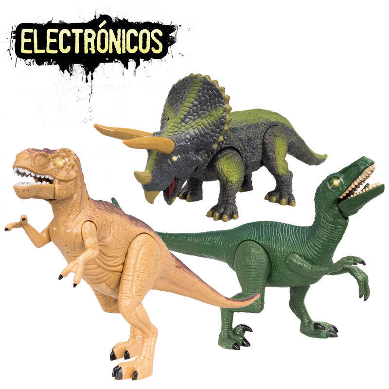 Pack 11 dinosaurios luces y sonido surtido