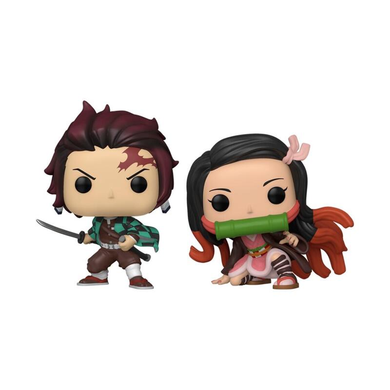 Pack 2 funkos funko demon slayer kimetsu no yaiba tanjiro & nezuko 62710