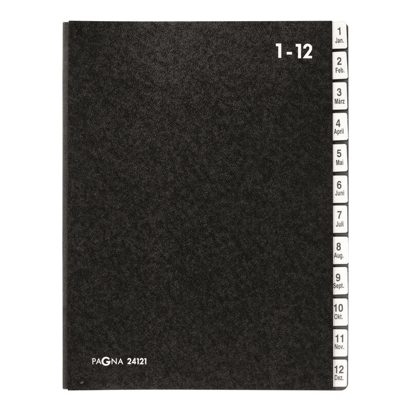 Pagna 24121-04 carpeta a4 cartÓn duro, polipropileno (pp) negro