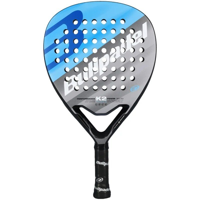 Pala de pÁdel bullpadel k2 power 2023 azul y negra