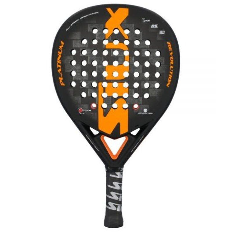 Pala de pÁdel siux platinum revolution 24k negra y naranja