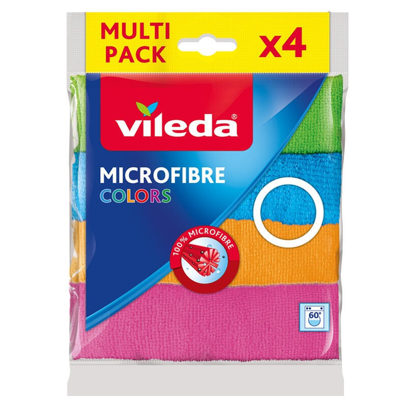PaÑo microfibra vileda col 155717 4 piezas