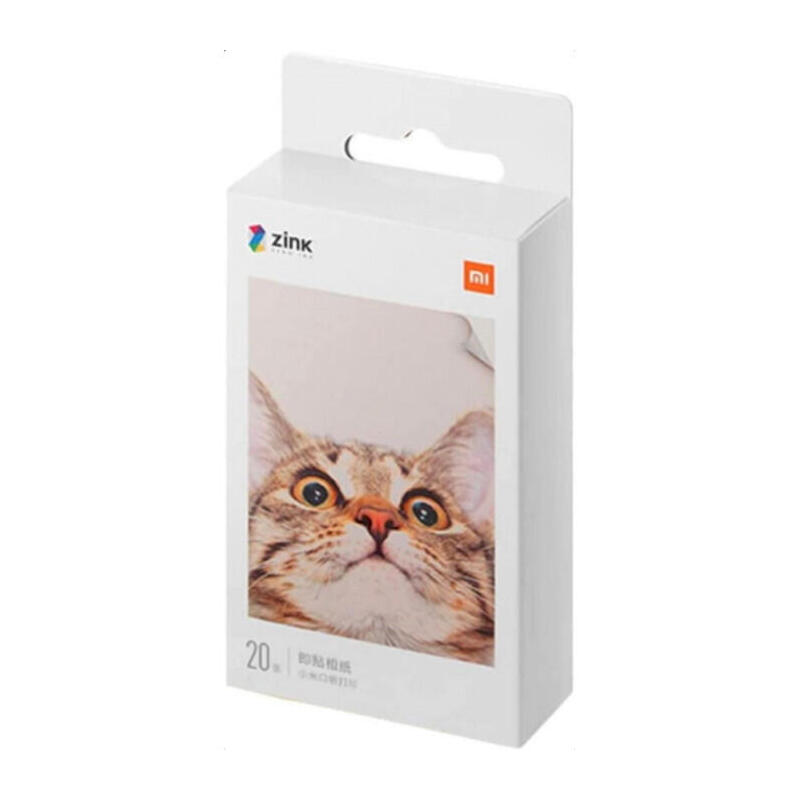 Papel fotogrÁfico xiaomi mi portable photo printer paper 5 x 7.6cm 20 hojas
