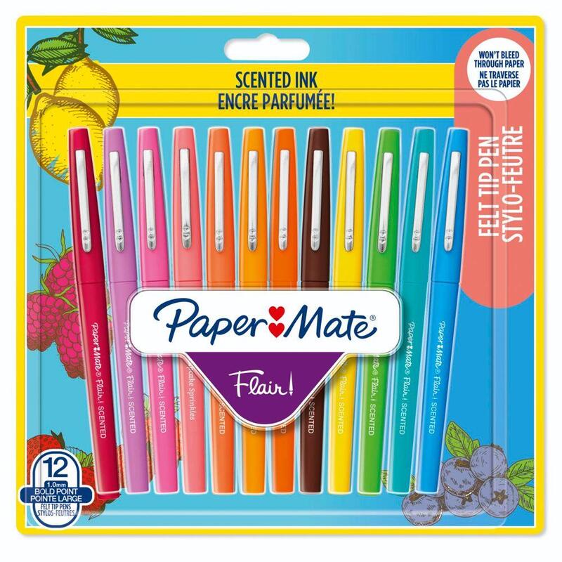Paper mate flair 12 bolÍgrafos scented m blister de 0,7 mm