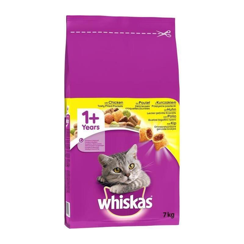 Para gatos adultos pepitas de pollo whiskas  7 kg
