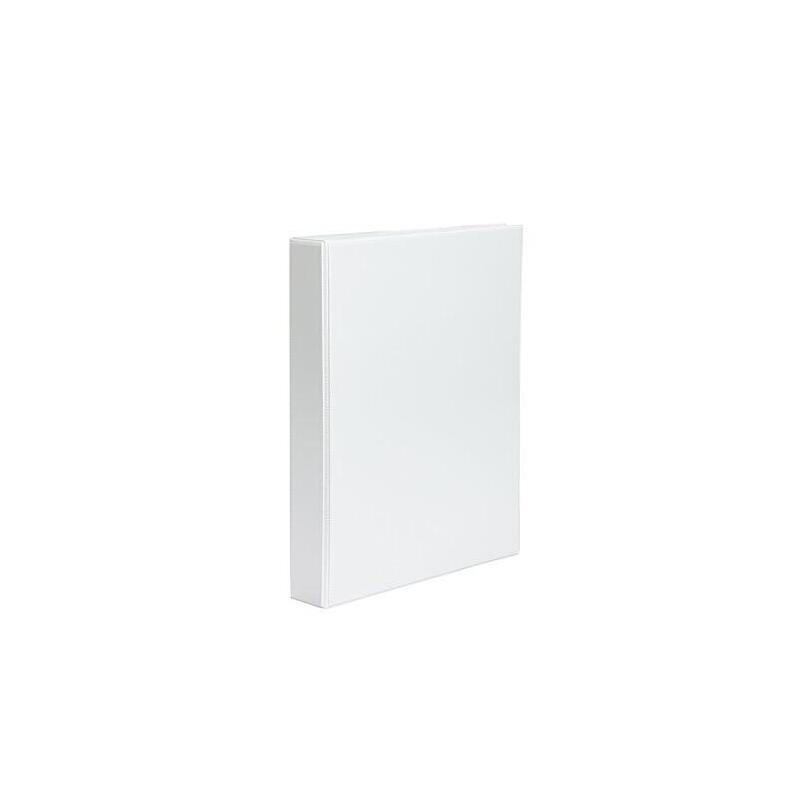 Pardo carpeta canguro a4 4 anillas 40mm – bolsa en lomo y portada – blanco