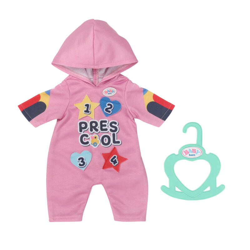 Pelele de muÑeca baby born kindergarten romper+badges