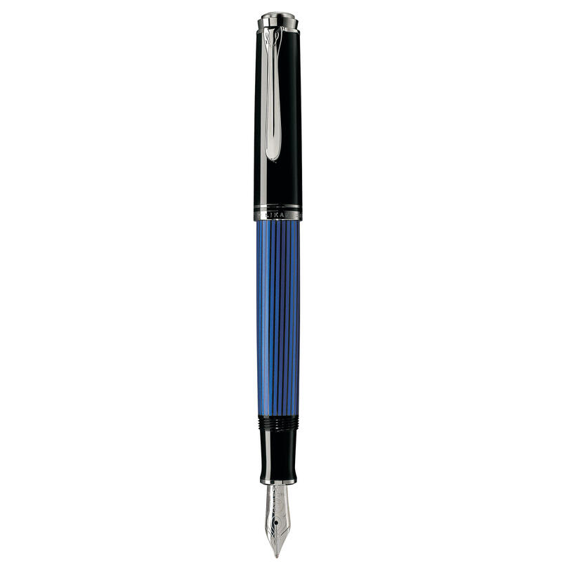 Pelikan m405 pluma estilogrÁfica sistema de llenado integrado negro, azul, plata 1 pieza(s)