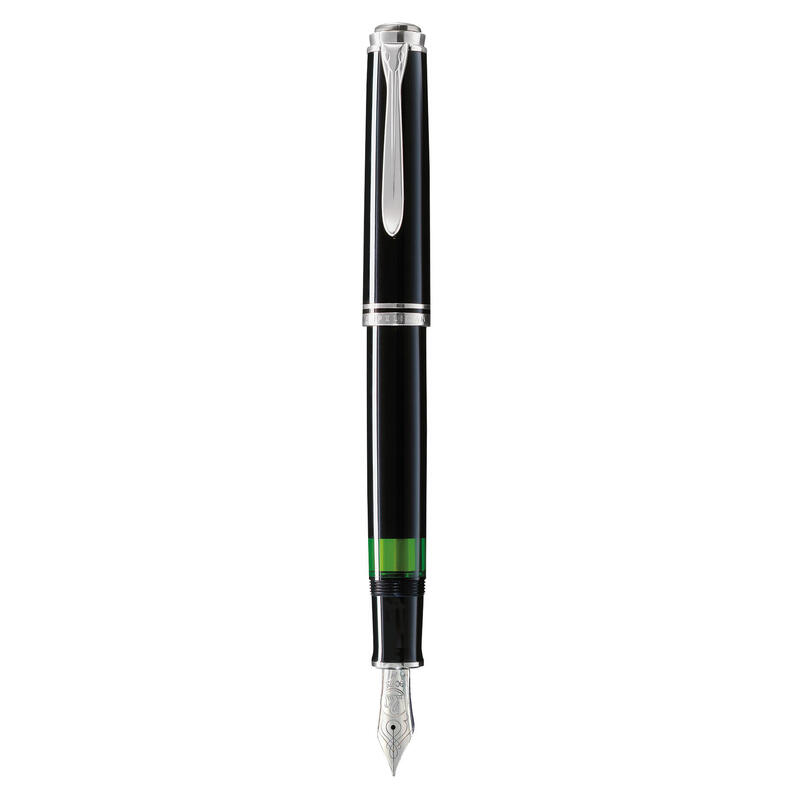 Pelikan m805 pluma estilogrÁfica sistema de llenado integrado negro, plata 1 pieza(s)