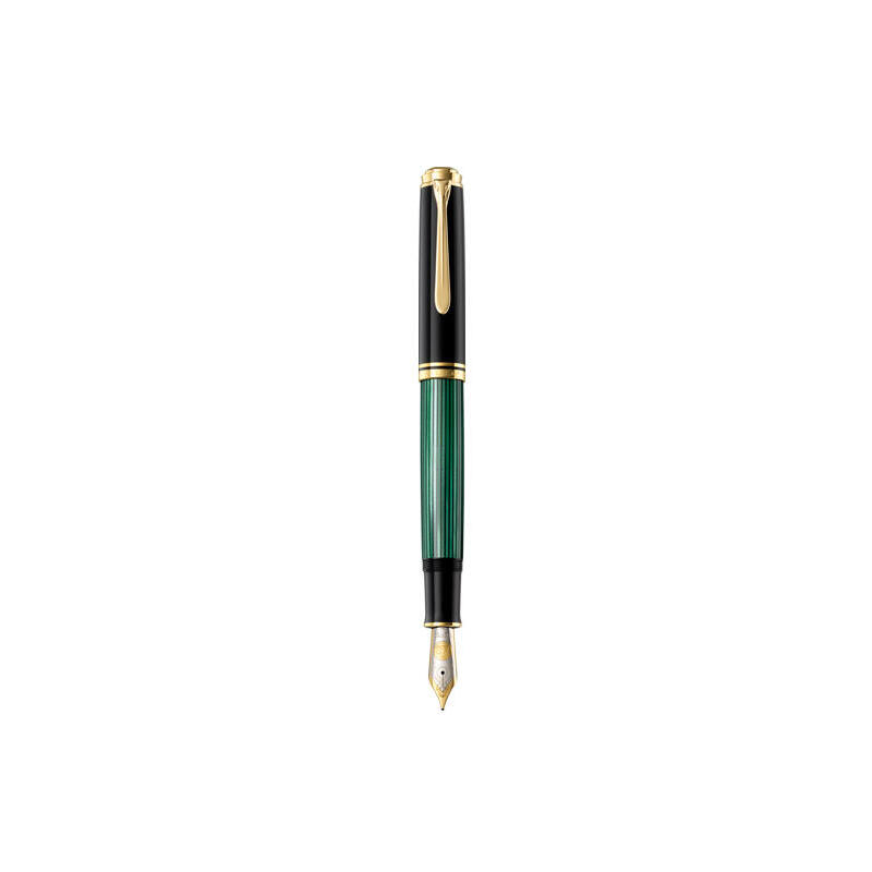 Pelikan pluma estilográfica m1000 negro-verde b caja de regalo