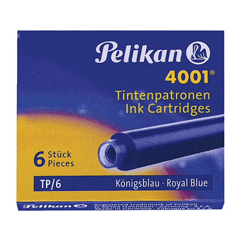 Pelikan tp/6 blue cartucho de tinta 6 pieza(s) azul