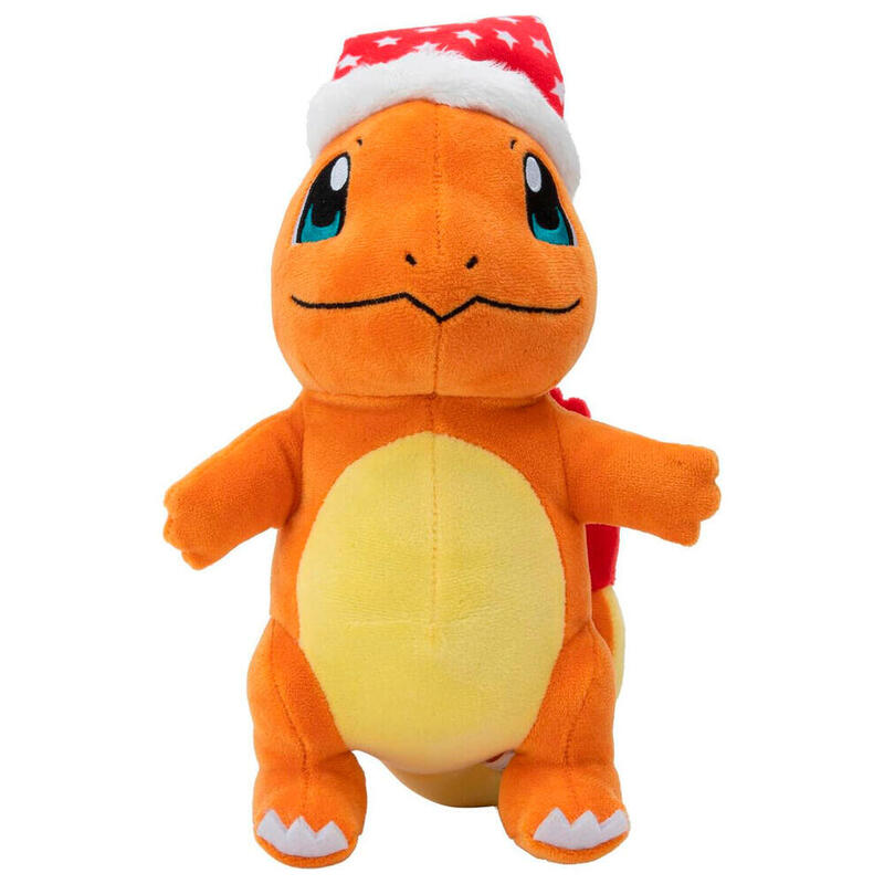 Peluche charmander navidad pokemon 20cm
