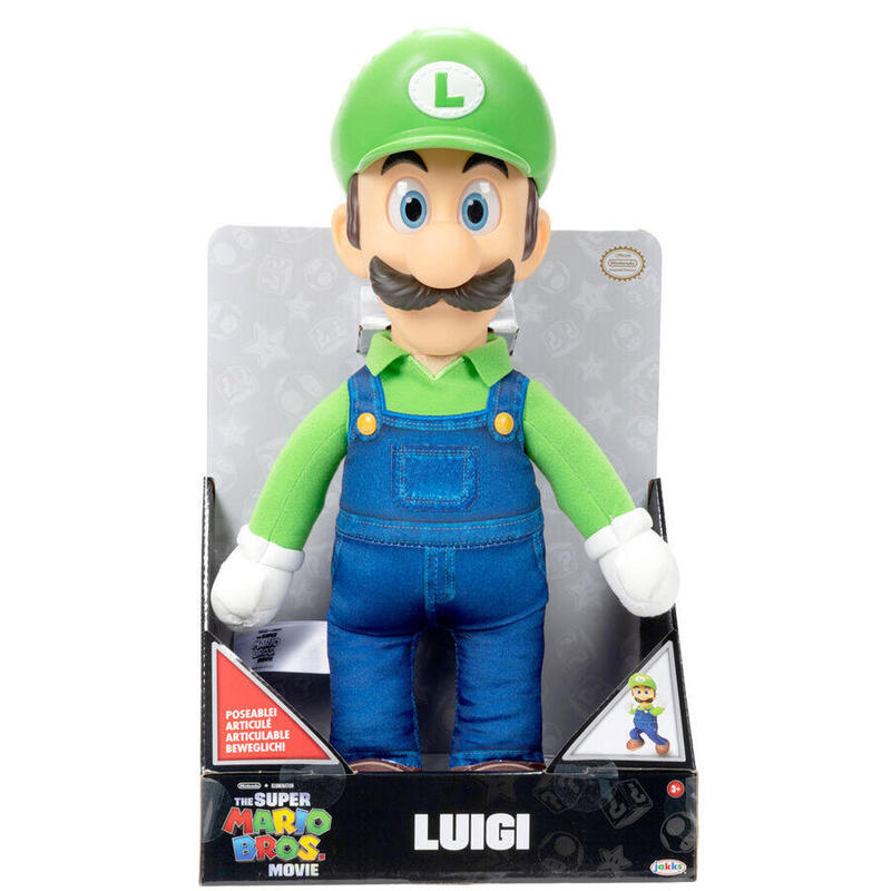 Peluche luigi la pelicula super mario bros 30cm