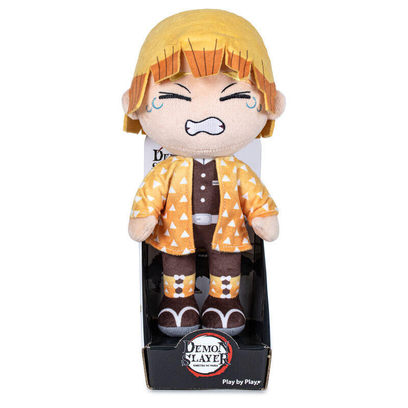 Peluche zenitsu agatsuma demon slayer kimetsu no yaiba 27cm