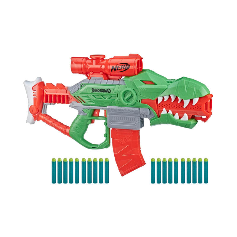 Pistola hasbro nerf dinosquad rex-rampage