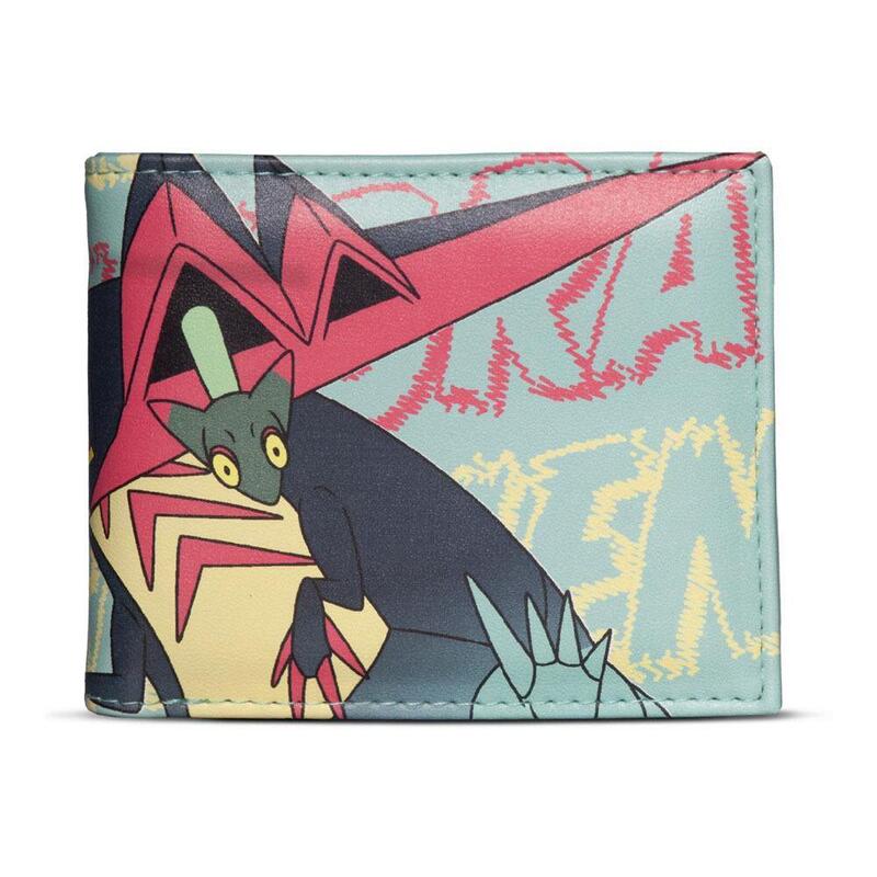 Pokemon dragapult 887 all-over print bi-fold wallet, male, green [mw737555pok]