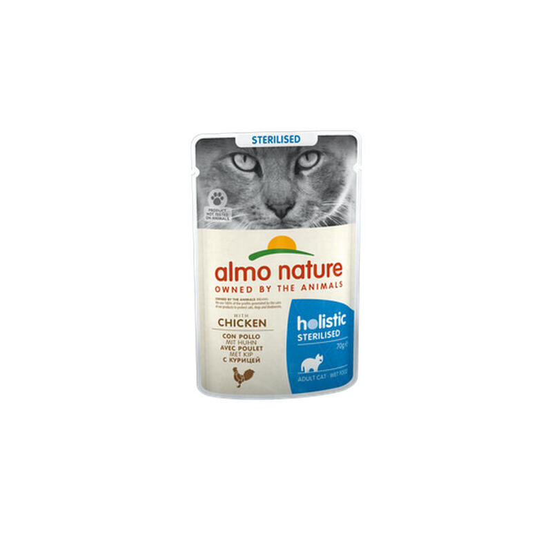Pollo esterilizado almo nature 70g