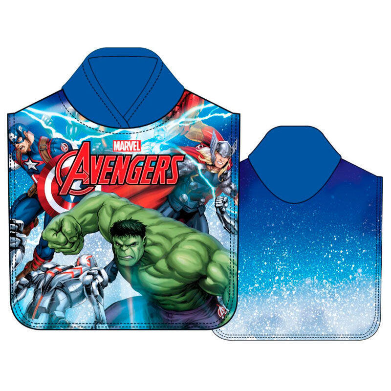 Poncho toalla los vengadores avengers marvel microfibra