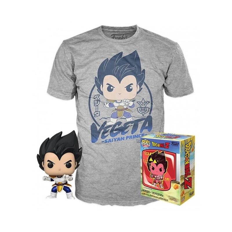 Pop & tee dragon ball z vegeta funko + camiseta talla m