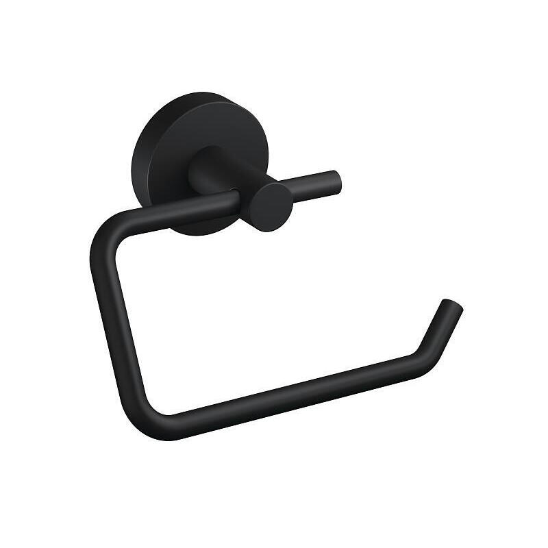 Portarrollos papel higienico tesa moon black montado en pared negro