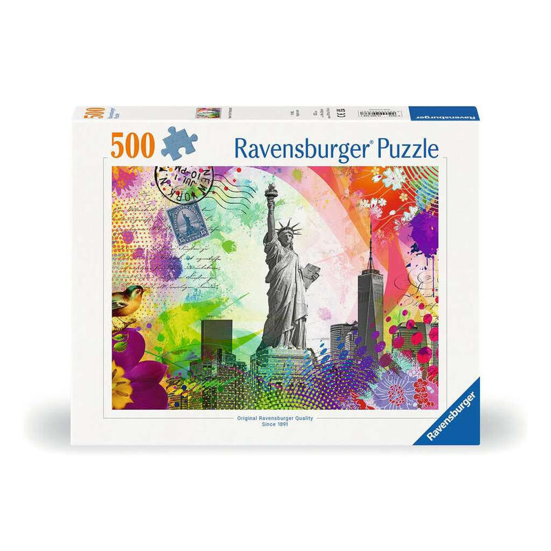 Postal rompecabezas ravensburger de nueva york de 500 piezas 12000368