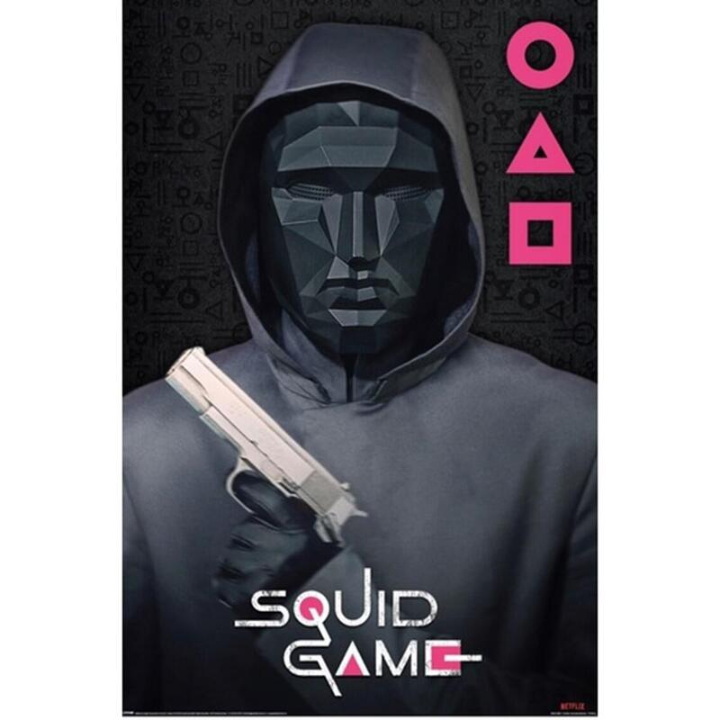Poster el juego del calamar supervisor & jefe del juego del calamar
