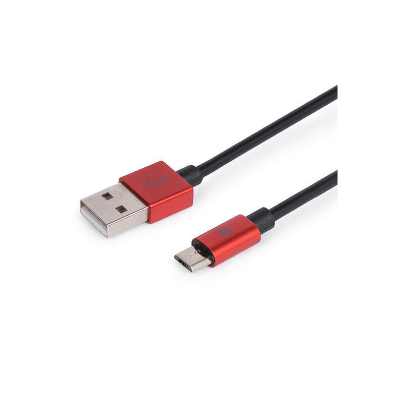 Premium cable  maillon micro usb 2.4 aluminio red 1m