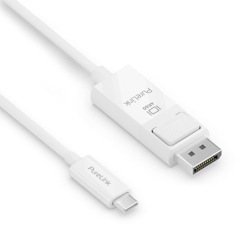 Purelink cable usb-c a displayport – 4k60 – iserie – blanco – 1,00m