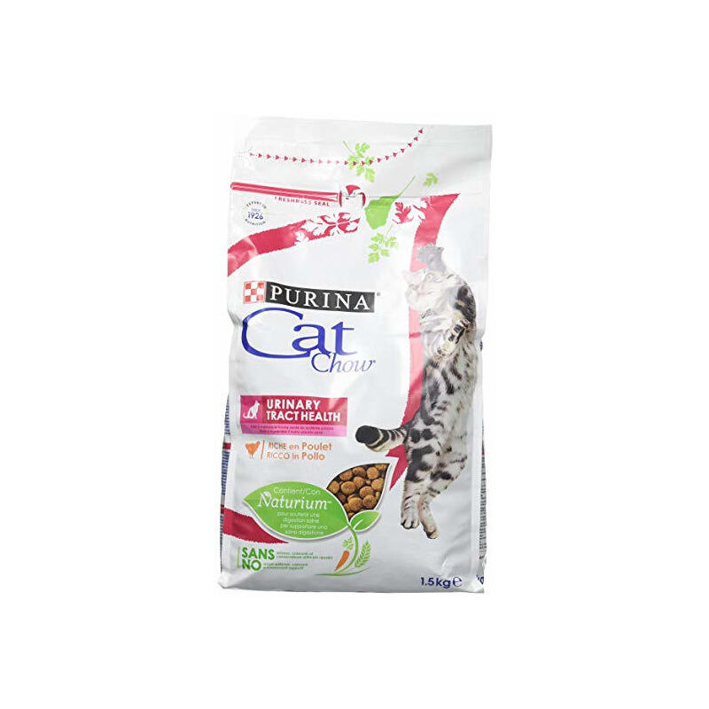 Purina cat chow urinary tract health alimento seco para gatos adulto pollo 1,5 kg