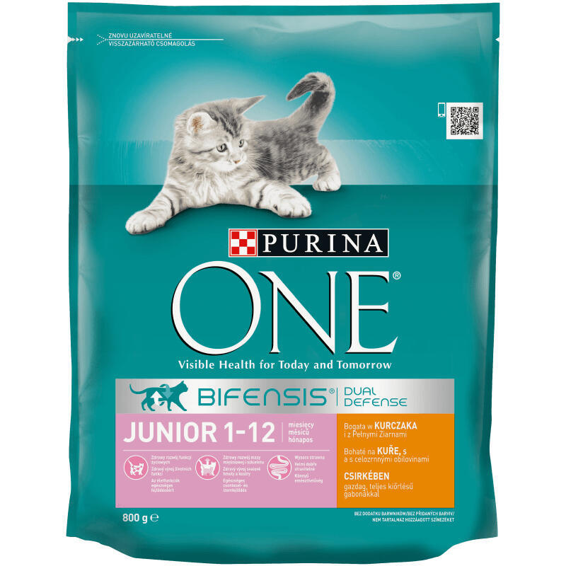 Purina one bifensis junior – comida seca para gatos – 800 g