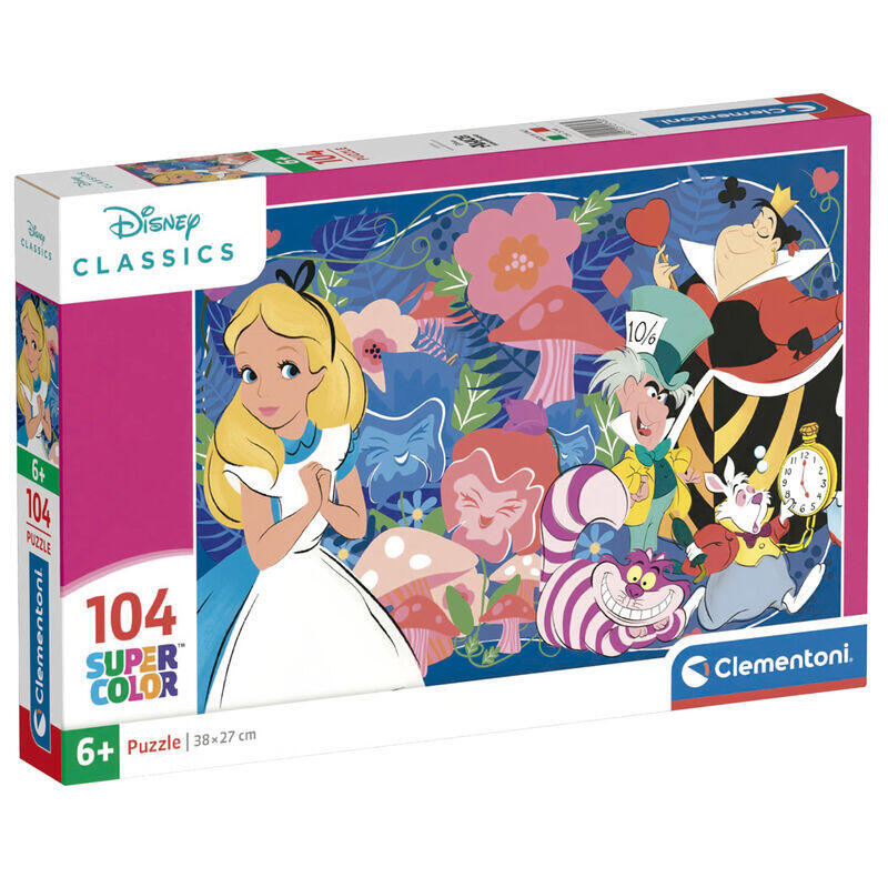 Puzzle alicia en el pais de las maravillas disney 104pzs