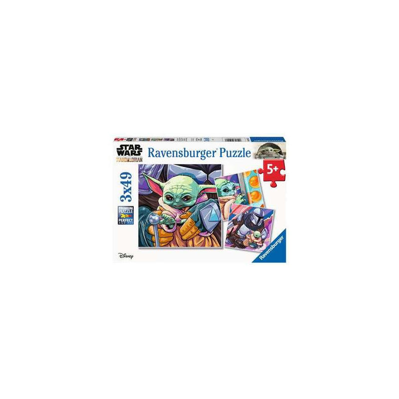 Puzzle baby yoda mandalorian star wars 3x49pzs