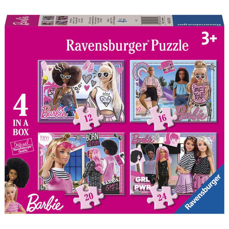 Puzzle barbie 12-16-20-24pzs