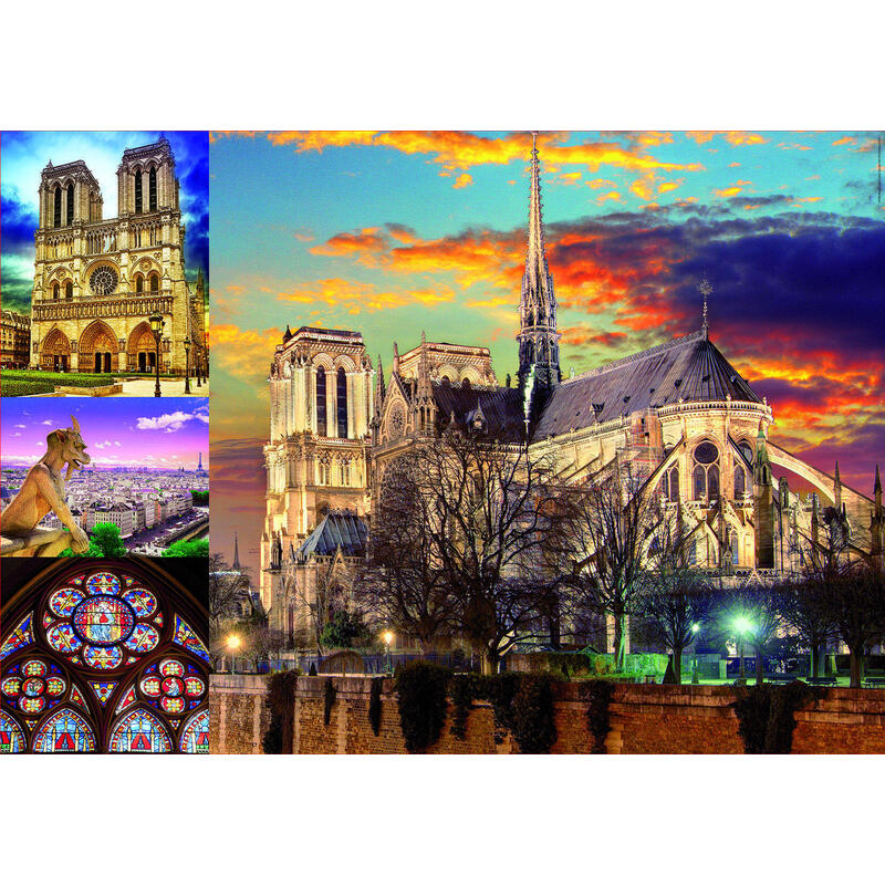 Puzzle collage de notre dame 1000pz