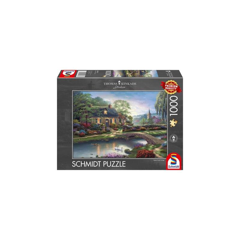 Puzzle de 1000 piezas de thomas kinkade studios: stoney creek cottage 59775