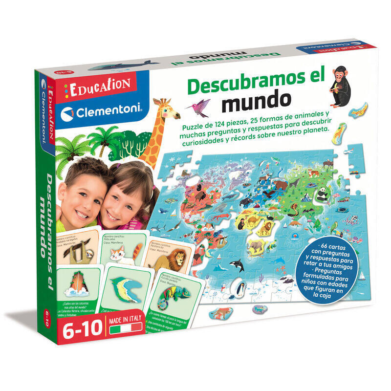 Puzzle descubramos el mundo 124pzs