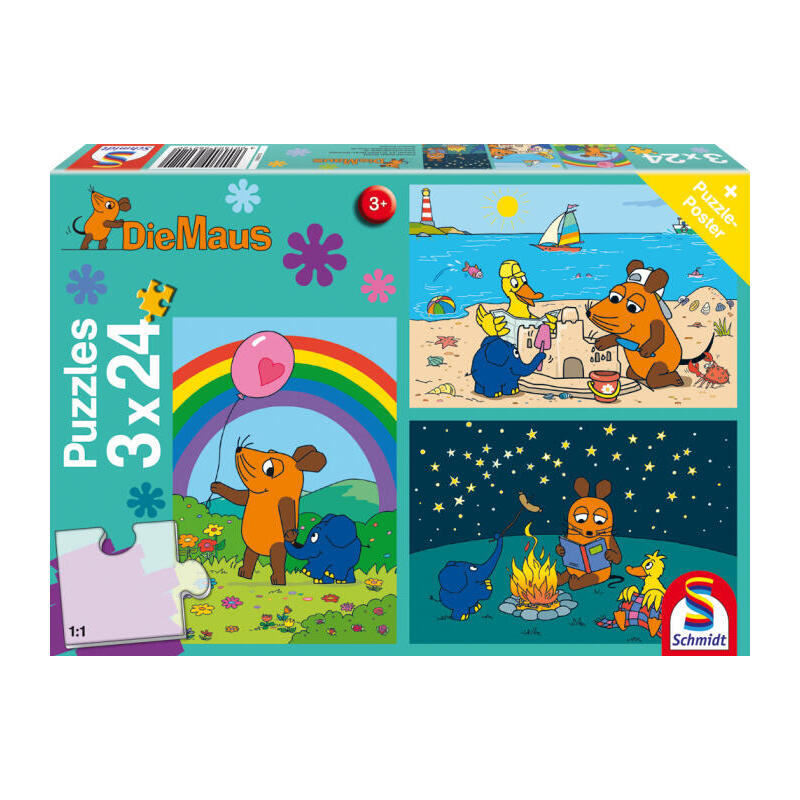 Puzzle die maus – gute freunde