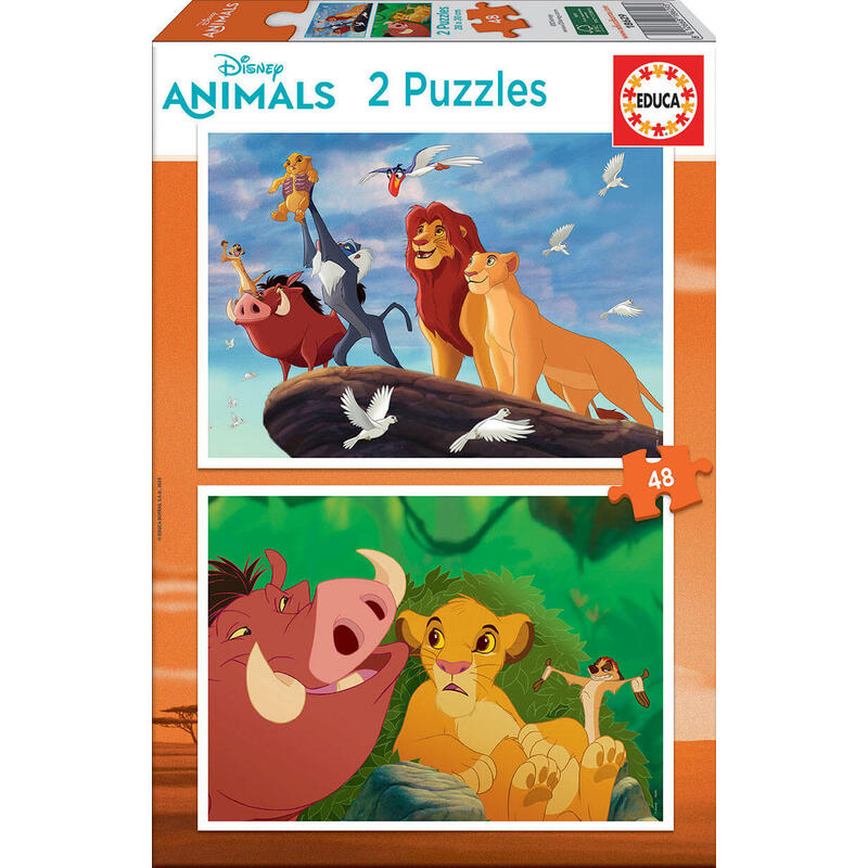 Puzzle el rey leon disney 2x48pz