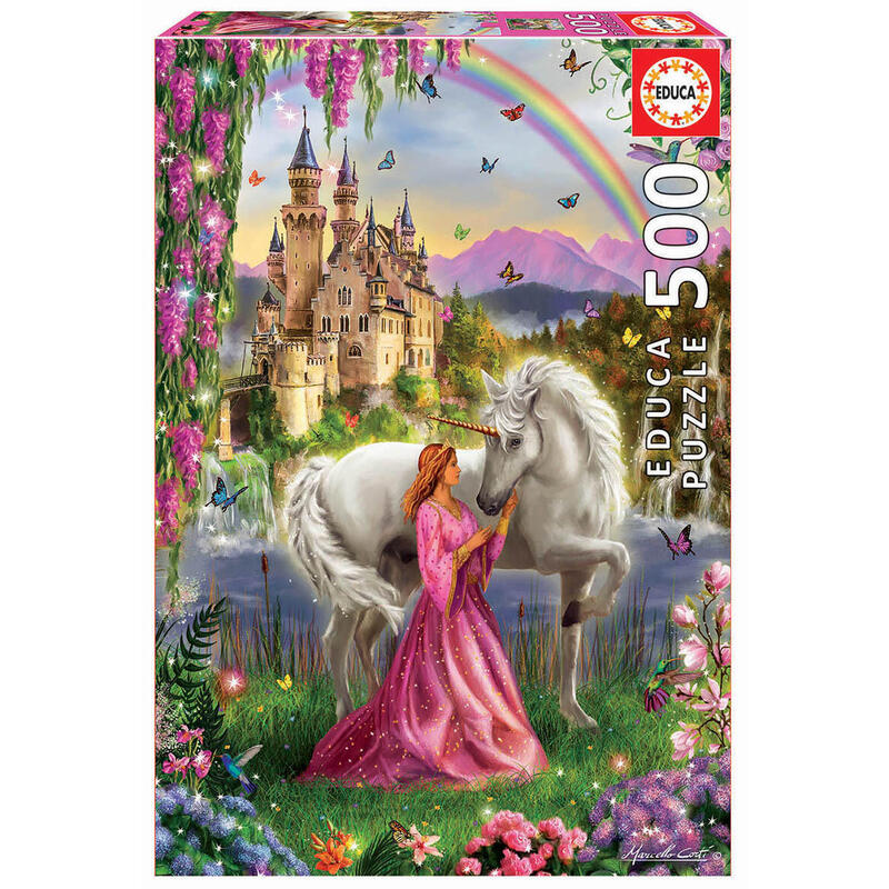 Puzzle hada y unicornio 500pzs