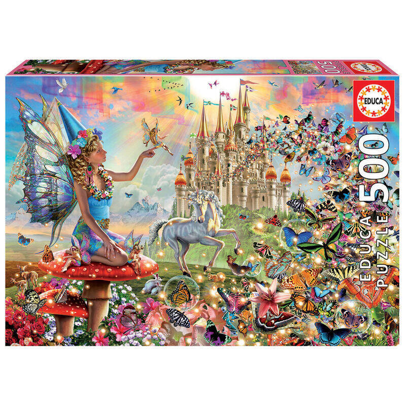 Puzzle hadas y mariposas 500pzs