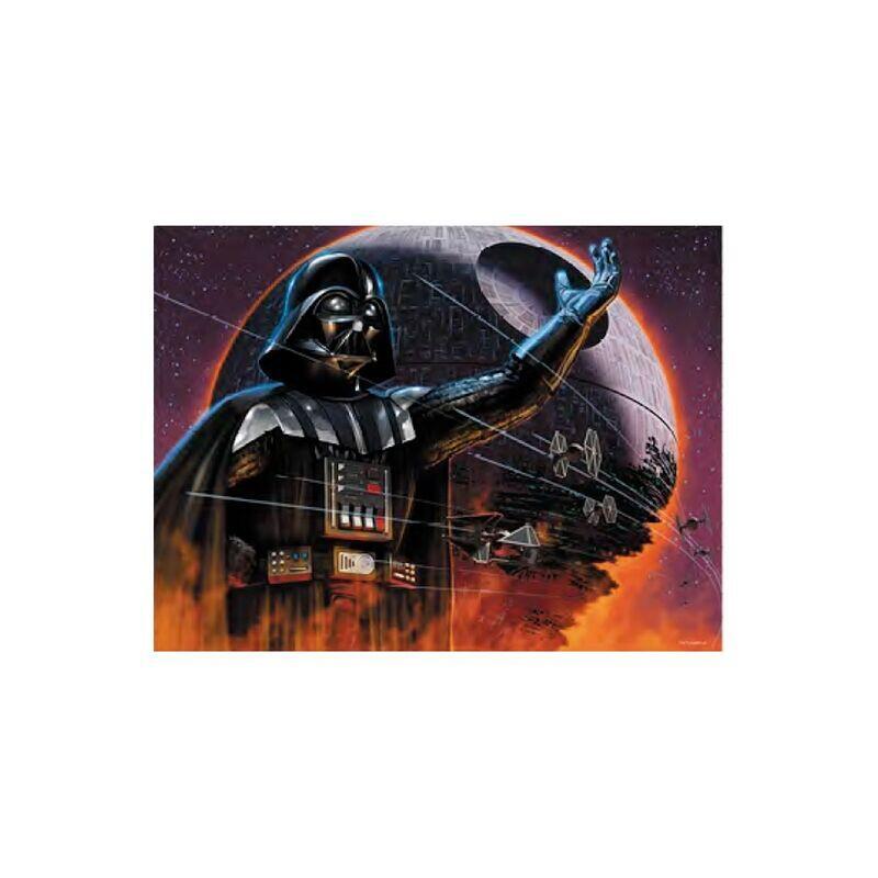 Puzzle lenticular star wars vader and death star