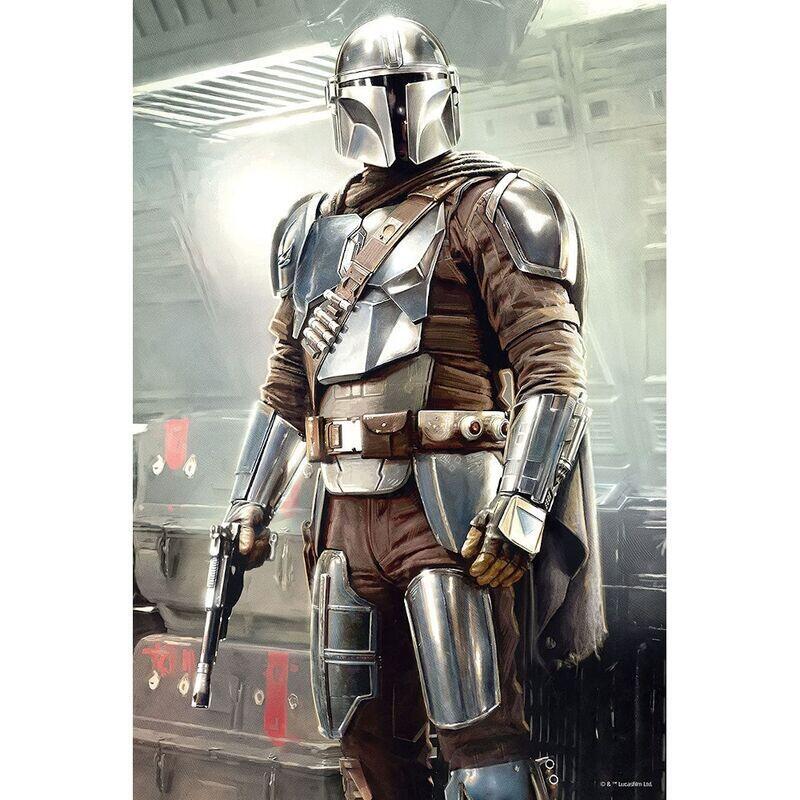 Puzzle lenticular the mandalorian mando y grogu 200 piezas