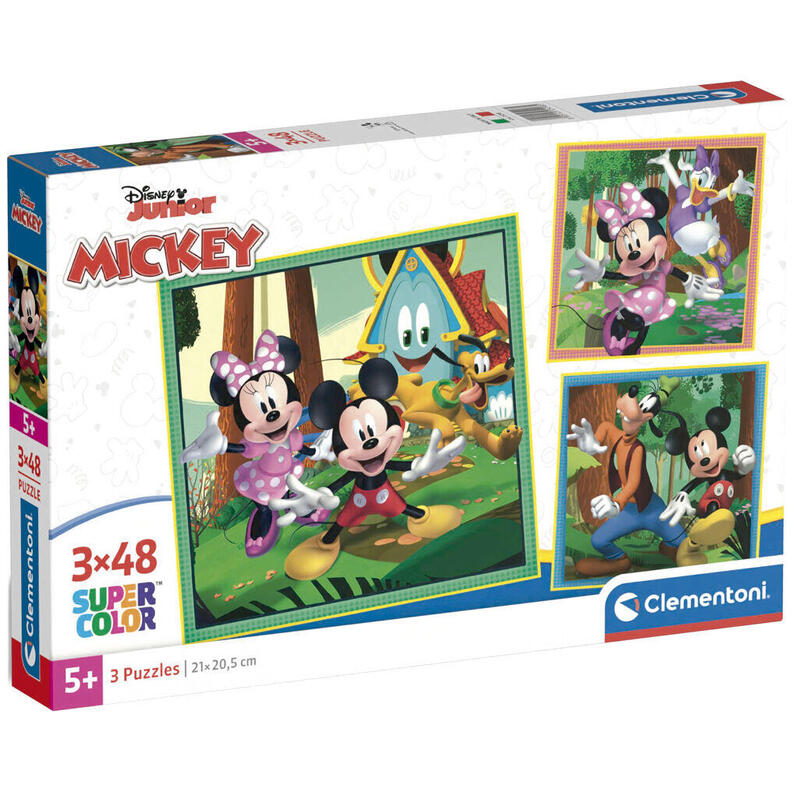 Puzzle mickey disney 3x48pzs