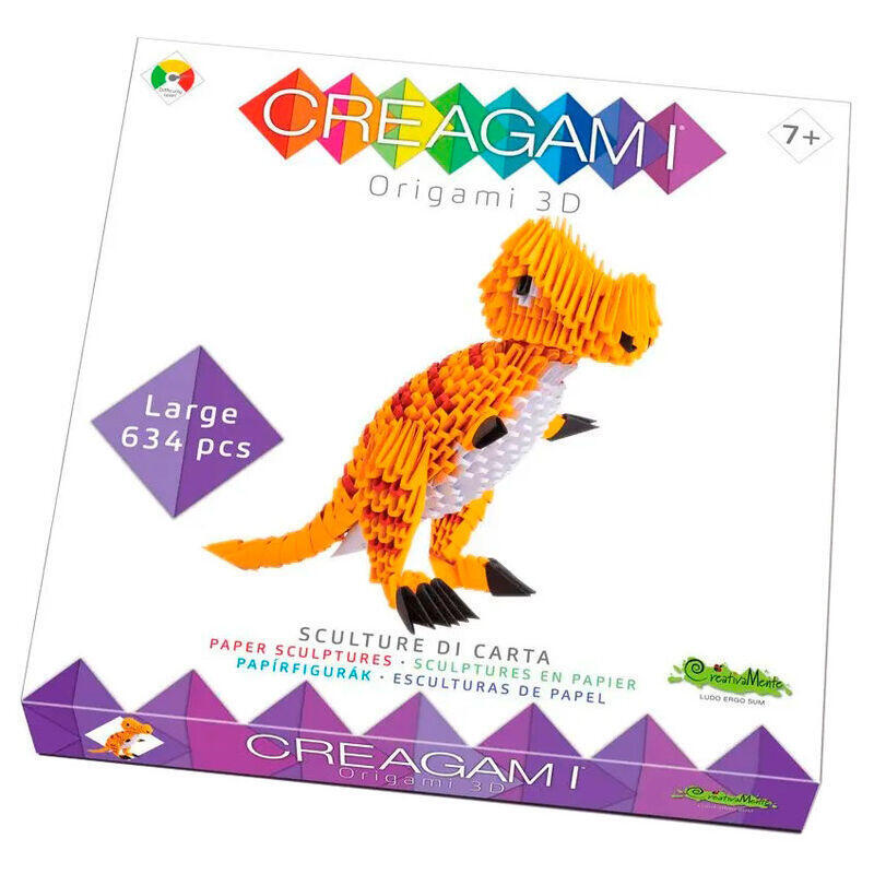 Puzzle origami 3d t-rex creagami