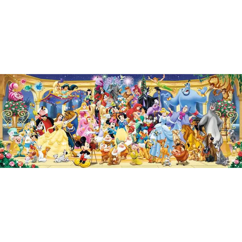 Puzzle panorama de ravensburger – foto grupal de disney 1000 piezas 12000444