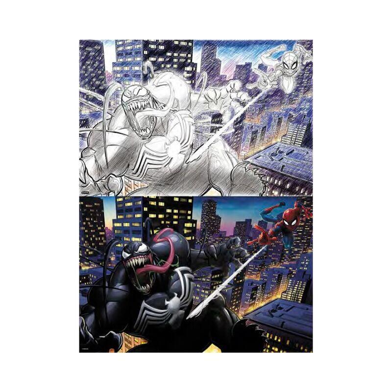 Puzzle para rascar marvel spiderman vs venom