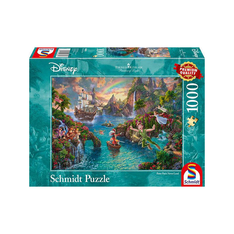 Puzzle pintor de luz – disney, peter pan, rompecabezas