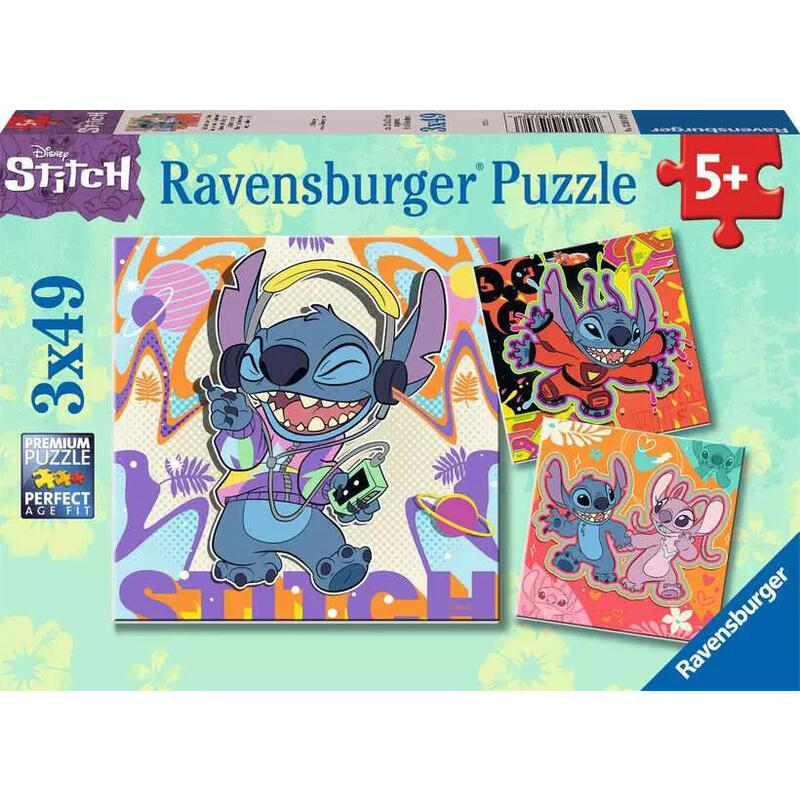 Puzzle ravensburger disney stitch 3×49